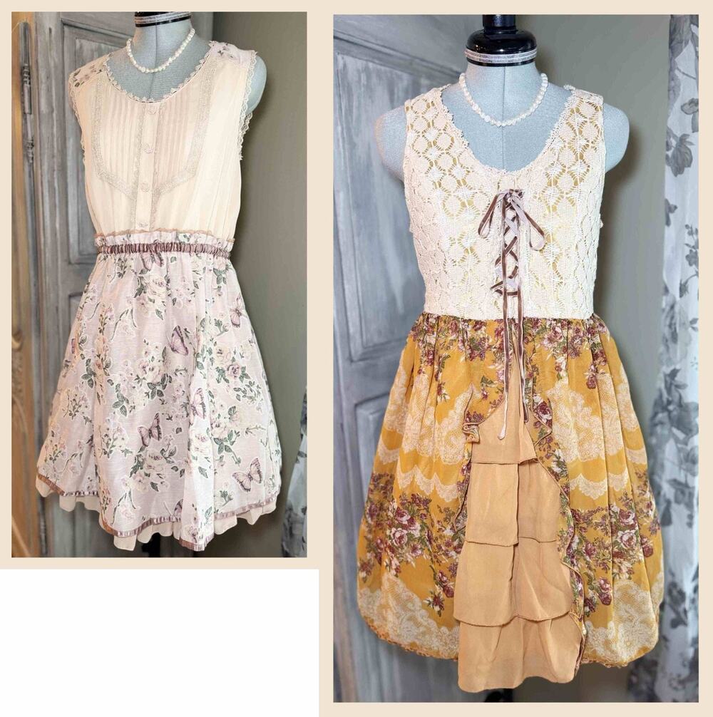 Axes Femme Lot Opal Butterfly Floral Tank Dress Jfashion Himekaji Cottagecore